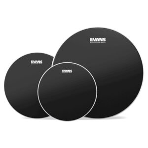 پک پوست درامز اونس سایز Evans Onyx Frosted Standard Tom Drumhead Pack 10-12-14