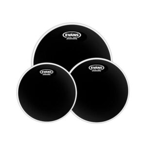 پک پوست درامز اونس سایز Evans Black Chrome Standard Tom Drumhead Pack 12-13-16